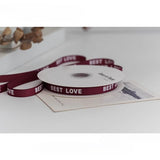 Load image into Gallery viewer, BEST LOVE Grosgrain Ribbon (1cmx24Yd)