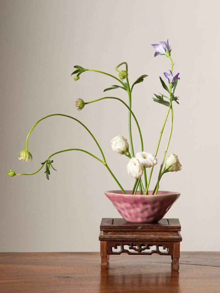 Minimalist Ceramic Ikebana Flower Vase
