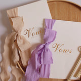 Load image into Gallery viewer, Wedding Vows Cards with Ribbon and Pens (Set of 2)