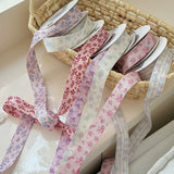 Load image into Gallery viewer, Double-Sided Floral Print Florist Ribbon (2.5cmx10Yd)