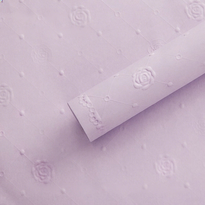 20pcs Embossed Rose Kapok Paper (52x52cm)