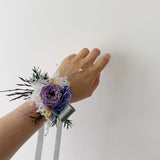 Load image into Gallery viewer, Lavender Preserved Rose Boutonniere &amp; Corsage