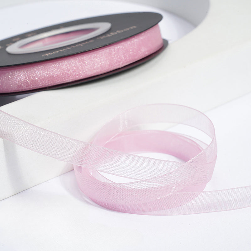 Solid Color Sheer Organza Ribbon (10mmx50Yd)