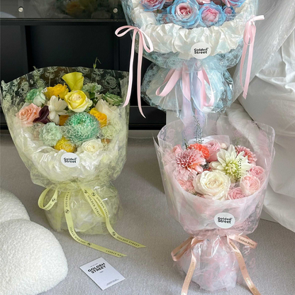 20pcs Rose Print Cellophane Wrap (57x57cm)