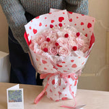 Load image into Gallery viewer, 20pcs Waterproof Heart Pattern Flower Wrap Paper (58x58cm)