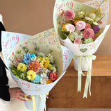 Load image into Gallery viewer, 20pcs Hand-Drawn Spring Floral Wrap Paper (35x50cm)
