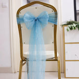 Load image into Gallery viewer, 10pcs Sheer Fabric Chair Sashes for Weddings