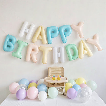 Colorful HAPPY BIRTHDAY Letter Balloon Garland