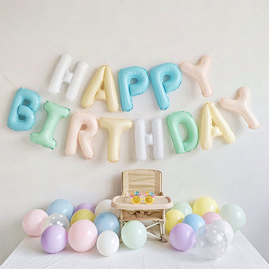 Colorful HAPPY BIRTHDAY Letter Balloon Garland