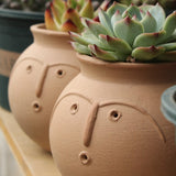 Load image into Gallery viewer, Cute Face Inspired Ceramic Succulent Pot