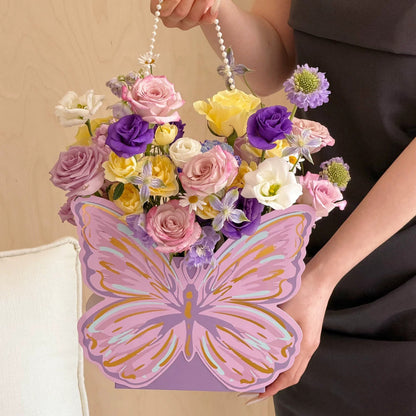 Butterfly Bouquet Box with Pearl Handle Pack 5