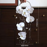 Load image into Gallery viewer, Boho Orchid Hoop Cascading Bridal Bouquet
