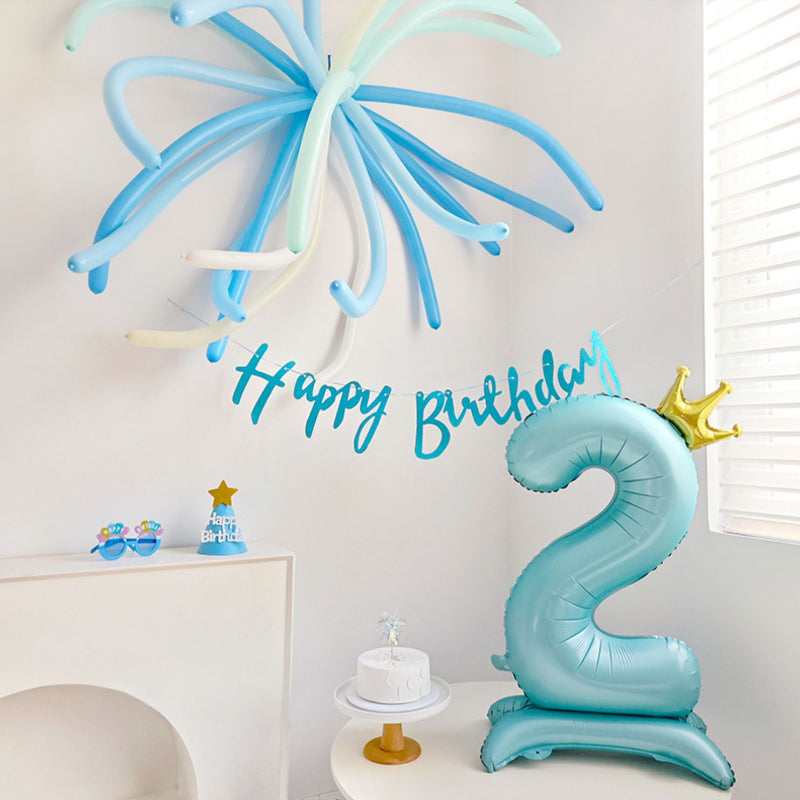 Colorful Firework Skinny Long Balloons Kit