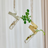 Load image into Gallery viewer, Spiral Hanging Glass Flower Vase