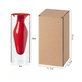 Load image into Gallery viewer, Modern Double-Walled Glass Funnel Vase