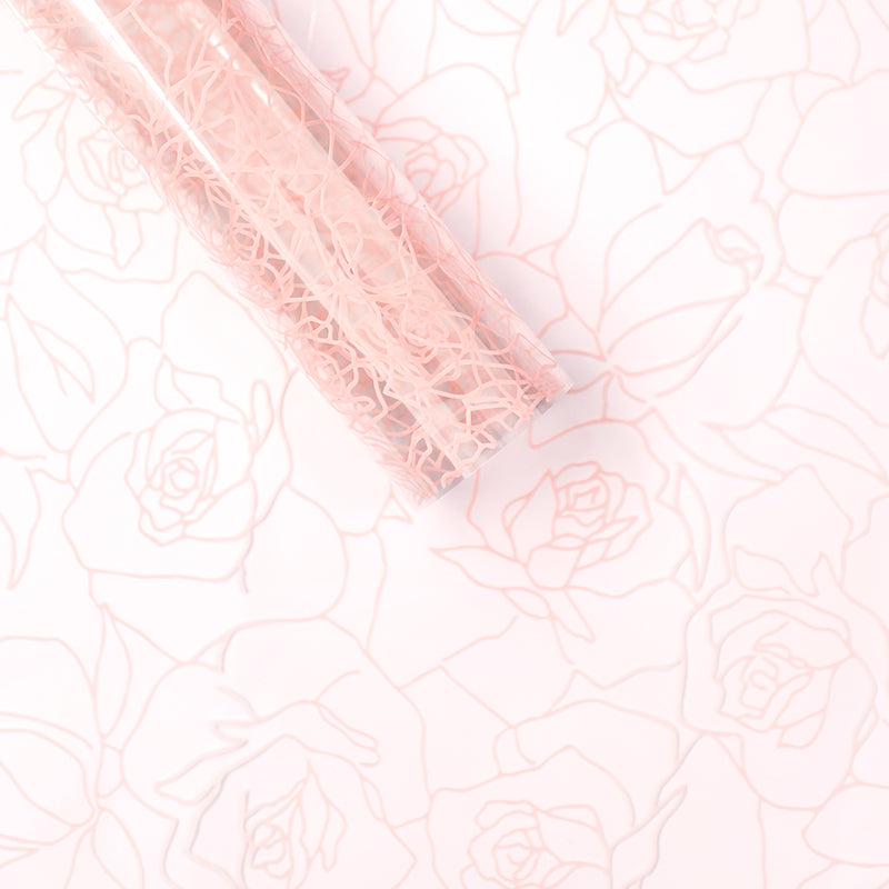 20pcs Clear Rose Cellophane Bouquet Wrap (58x58cm)