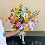Load image into Gallery viewer, Vibrant Colorful Wildflower Wedding Bouquet
