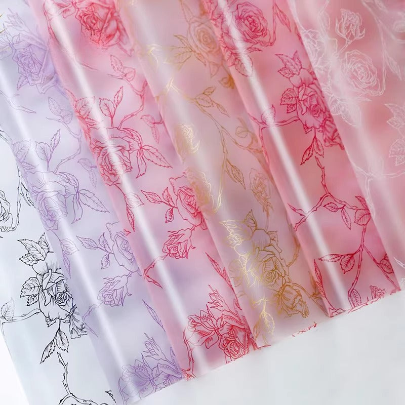 20pcs Rose Garden Flower Wrap Cellophane (57x57cm)