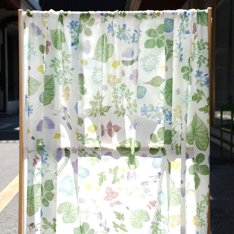 Fresh Botanical Floral Pure Cotton Backdrop Fabric