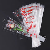 Load image into Gallery viewer, 100pcs Stripe Heart Single Flower Sleeves Bags