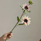 Load image into Gallery viewer, 24" Vintage 3-Head Artificial Sunflower Spray