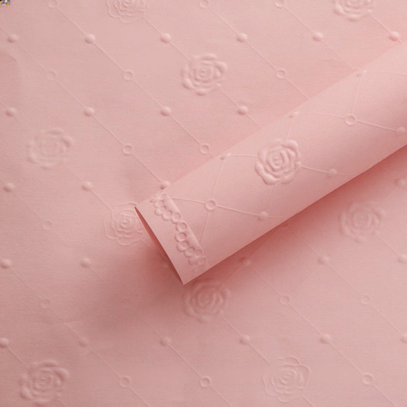 20pcs Embossed Rose Kapok Paper (52x52cm)
