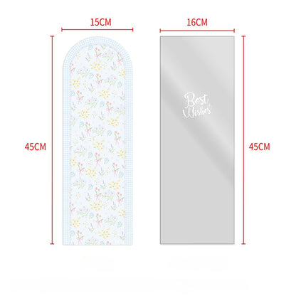 Papier de support et tiges de rose individuelles transparentes, lot de 50