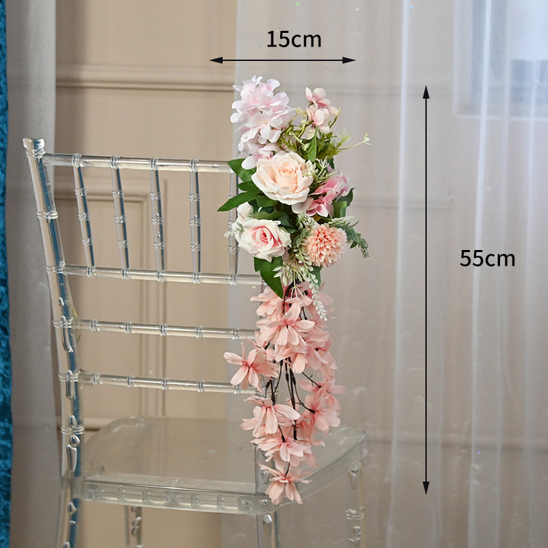 Wedding Aisle Chair Flowers Decorations