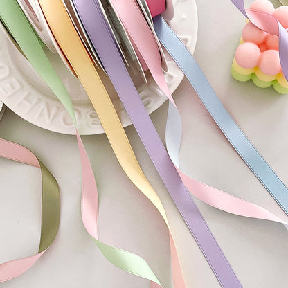 Double-Sided Two-Tone Cotton Ribbon (1.6cmx8Yd)