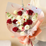 Load image into Gallery viewer, 20pcs Heart-Print Thickened Flower Wrap Paper (52x53cm)