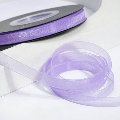 Solid Color Sheer Organza Ribbon (10mmx50Yd)