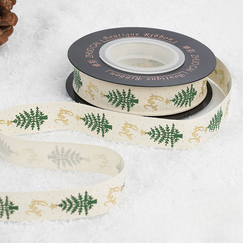 Reindeer Gingerbread Man Christmas Ribbon (16mmx10Yd)