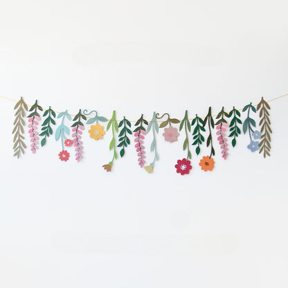 Happy Birthday Banner Flower Garland
