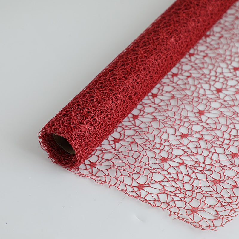 Polyester Net Tulle Fabric Roll for Flower Packaging (50cmx5Yd)