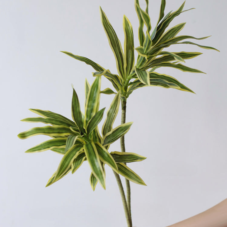 32" Artificial Variegated Lily Bamboo Stem
