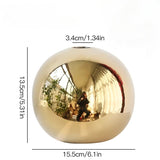 Load image into Gallery viewer, Golden Spherical Ceramic Flower Vase
