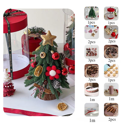 Kit de mini sapin de Noël à faire soi-même avec décorations