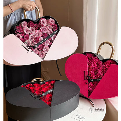 Heart Lock Gift Box for Flowers