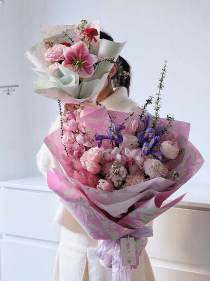 Spring-themed Floral Wrapping Paper Pack 10 (38x58cm)