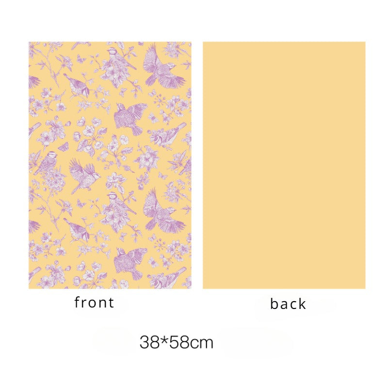 10pcs Mother's Day Vintage Floral Wrap Paper (38x58cm)