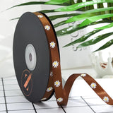 Load image into Gallery viewer, Daisy Printed Silk Ribbon (1cmx45Yd)