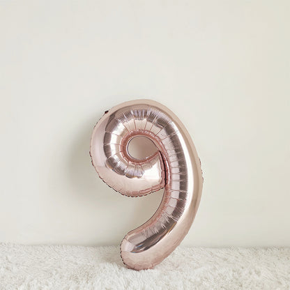 40 Inch Rose Gold Big Number Balloon