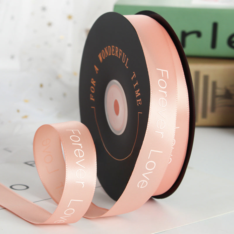 Valentine's Day Forever Love Satin Ribbon (20mmx49Yd)