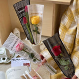 Load image into Gallery viewer, 40pcs Vintage Book Page Single Rose Sleeves