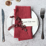 Load image into Gallery viewer, 10pcs Fringed Cotton Cloth Napkins (42x42 cm)