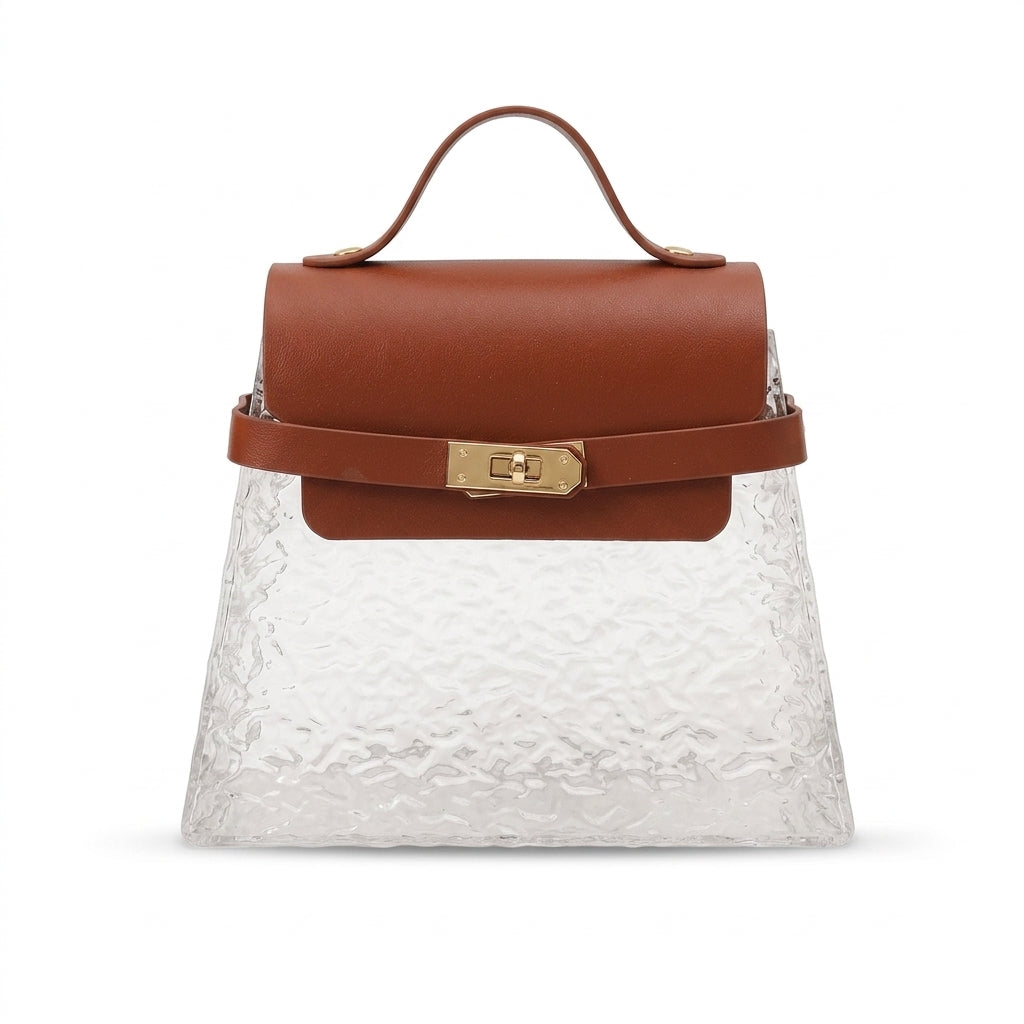 Coffret cadeau en acrylique en forme de sac à main