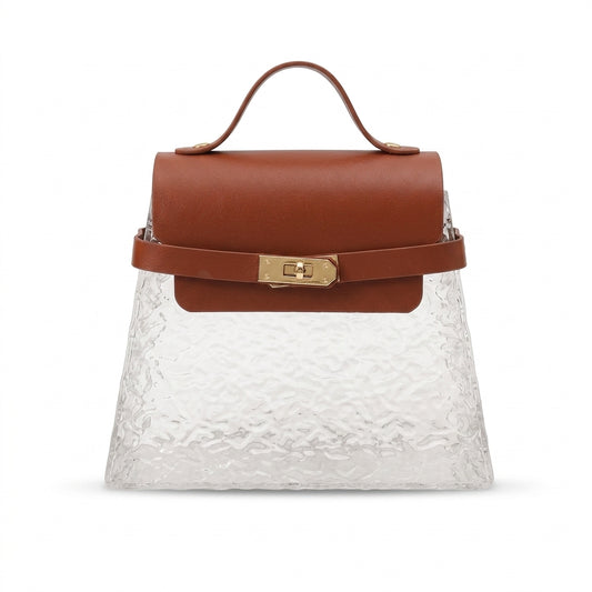 Coffret cadeau en acrylique en forme de sac à main
