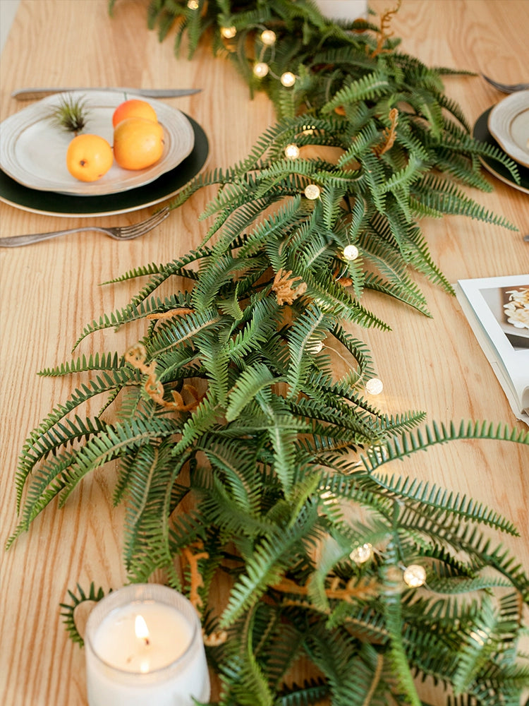 Real Touch Artificial Boston Ferns Garland (130cmL)