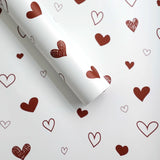 Load image into Gallery viewer, 20pcs Romantic Heart Flower Wrap Paper (57x57cm)