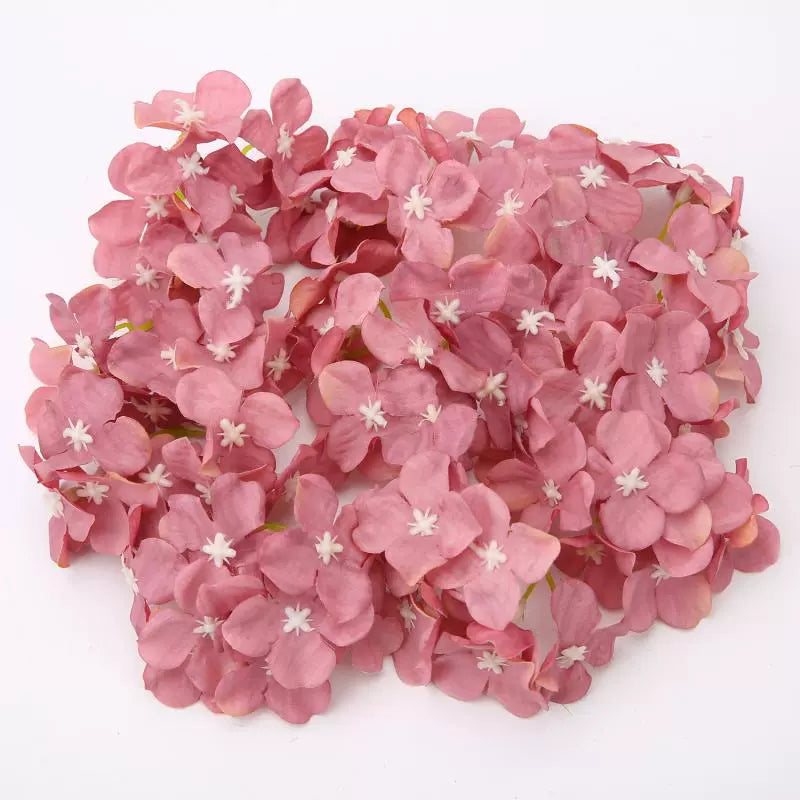 5cm Silk Hydrangea Flower Heads Pack 30